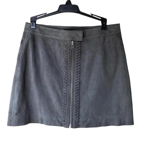 All Saints Suede Skirt Size US 4 - Picture 5 of 6